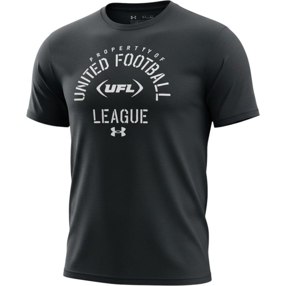 Under Armour UFL United Football League Graphic T-Shirt Mens Large Black New